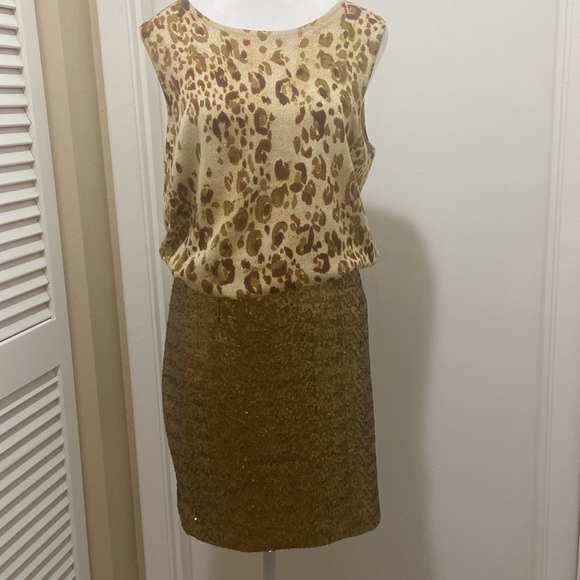 Gold lame skirt - Picture 1 of 7